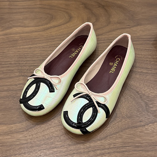 Macaron Patent Leather Bow Ballet Flats