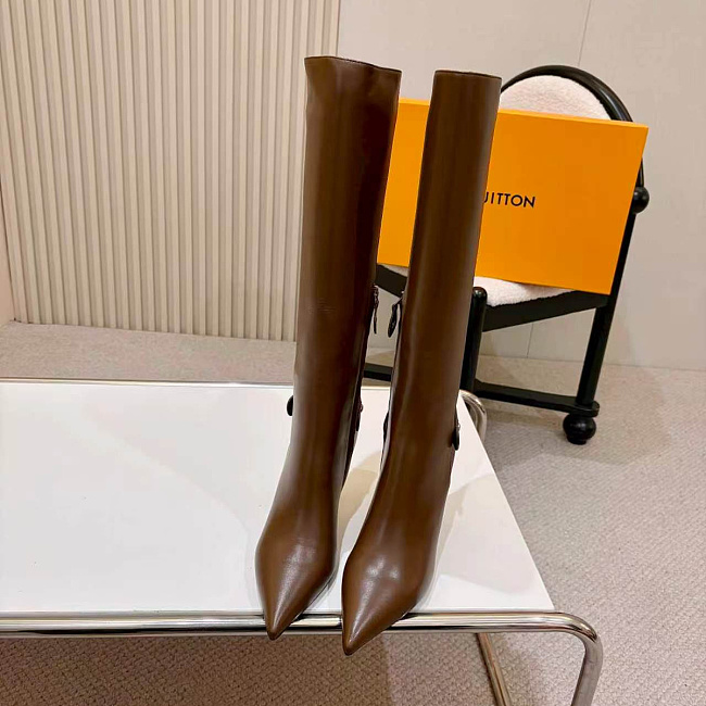 Pointed Toe High Heel Knee High Boots