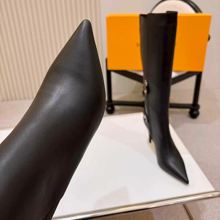 Pointed Toe High Heel Knee High Boots