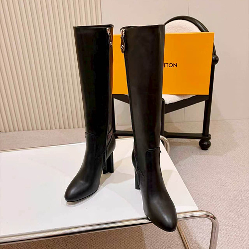 Chunky Heeled Knee High Boots