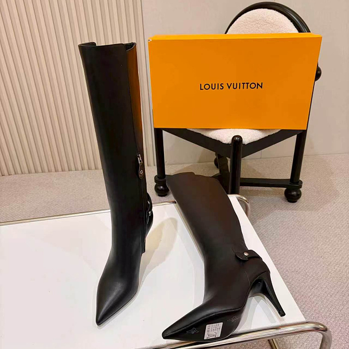 Pointed Toe High Heel Knee High Boots