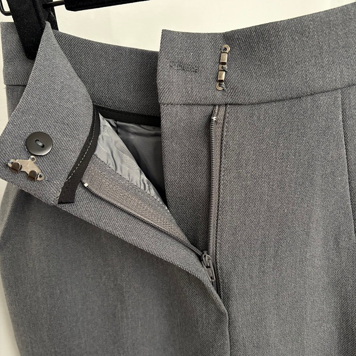 Asymmetrical Slim Fit Long Sleeve Blazer And Slit Mini Skirt Suit