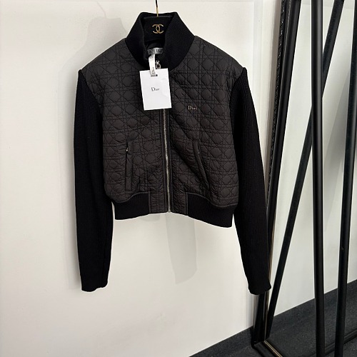 Quilted Metallic Icon Patch Stand Collar Short Puffer Jacket
