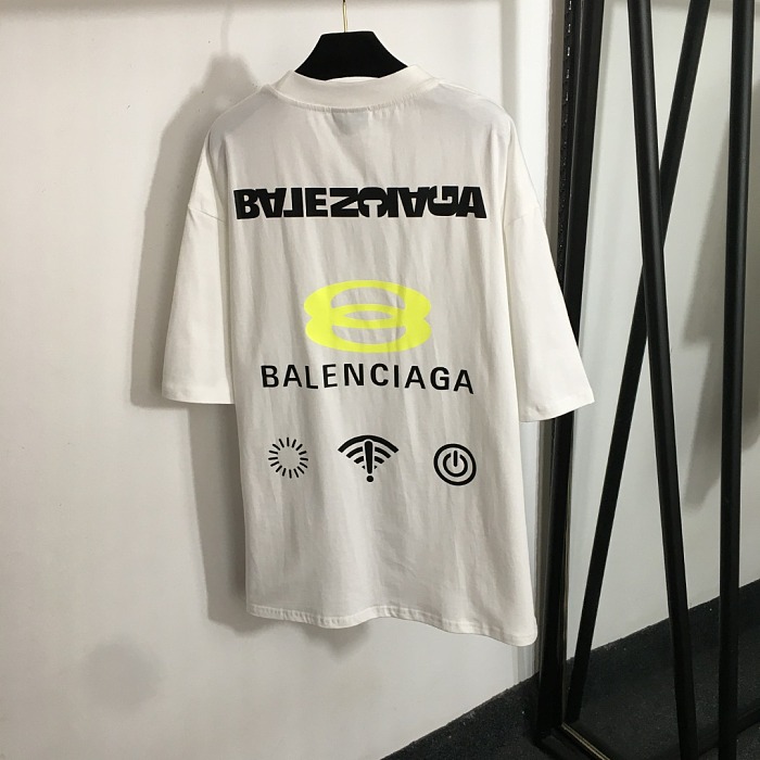 Back Graphic Letter Print Oversized Casual Short Sleeve Tee