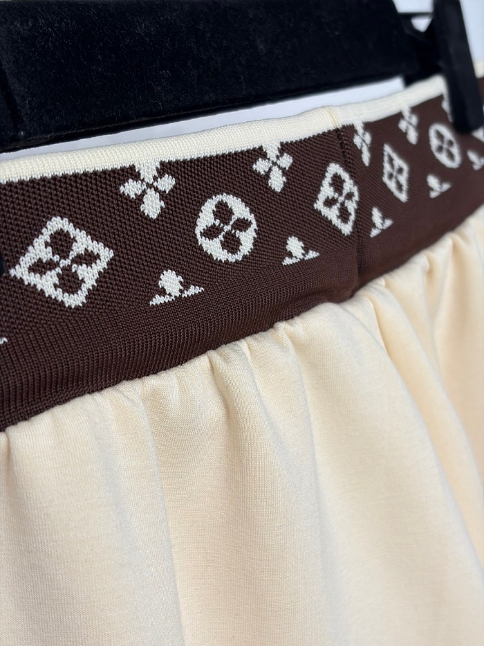 Monogram Embroidered Zip Up Jacket And Drawstring Sweatpants Set