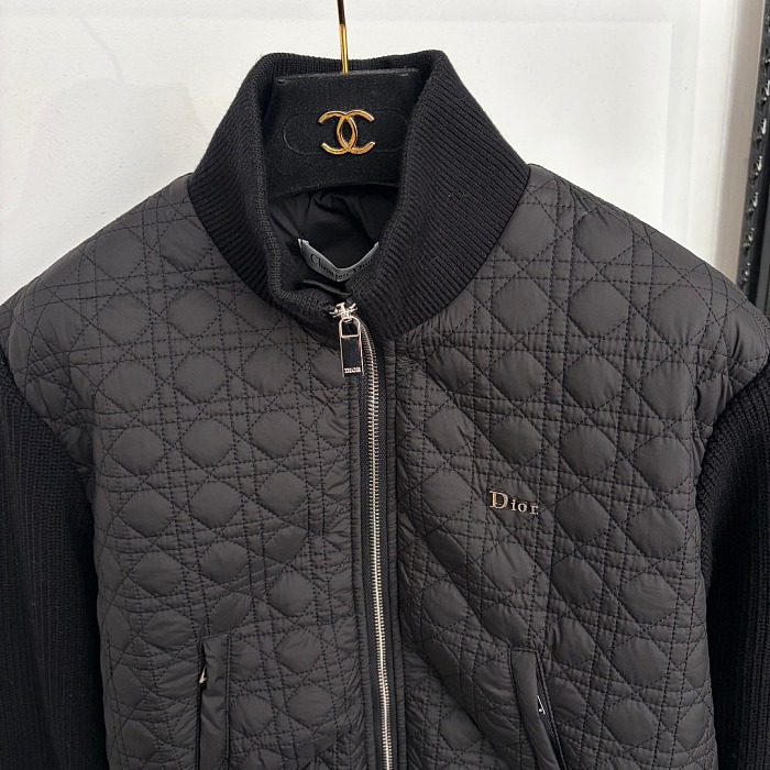 Quilted Metallic Icon Patch Stand Collar Short Puffer Jacket