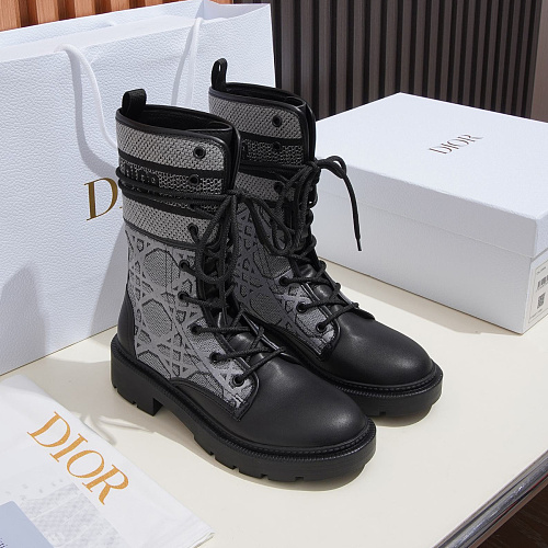 Lace-Up Chunky Heel Combat Boots