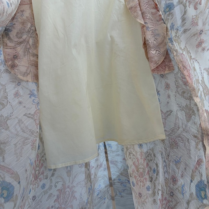 Vintage Floral Print Strapless Waist Cinching Maxi Dress
