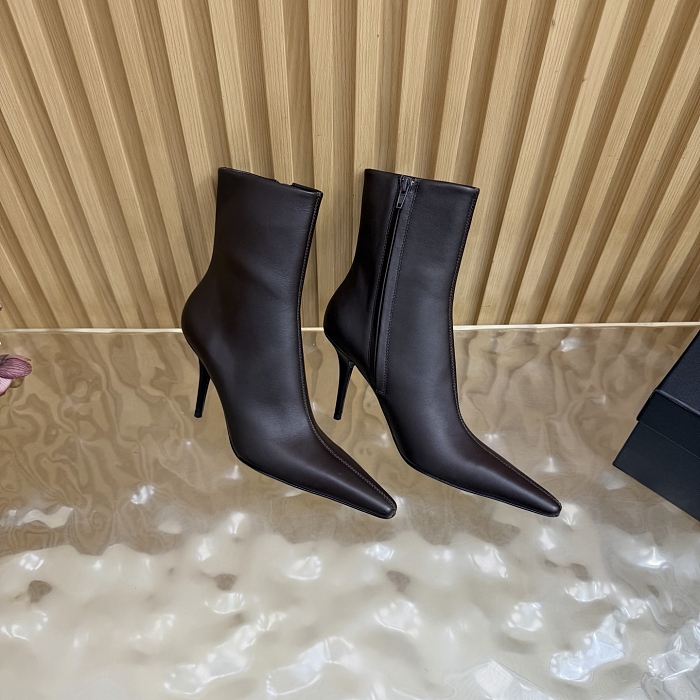 Pointed Toe Stiletto Heel Ankle Boots