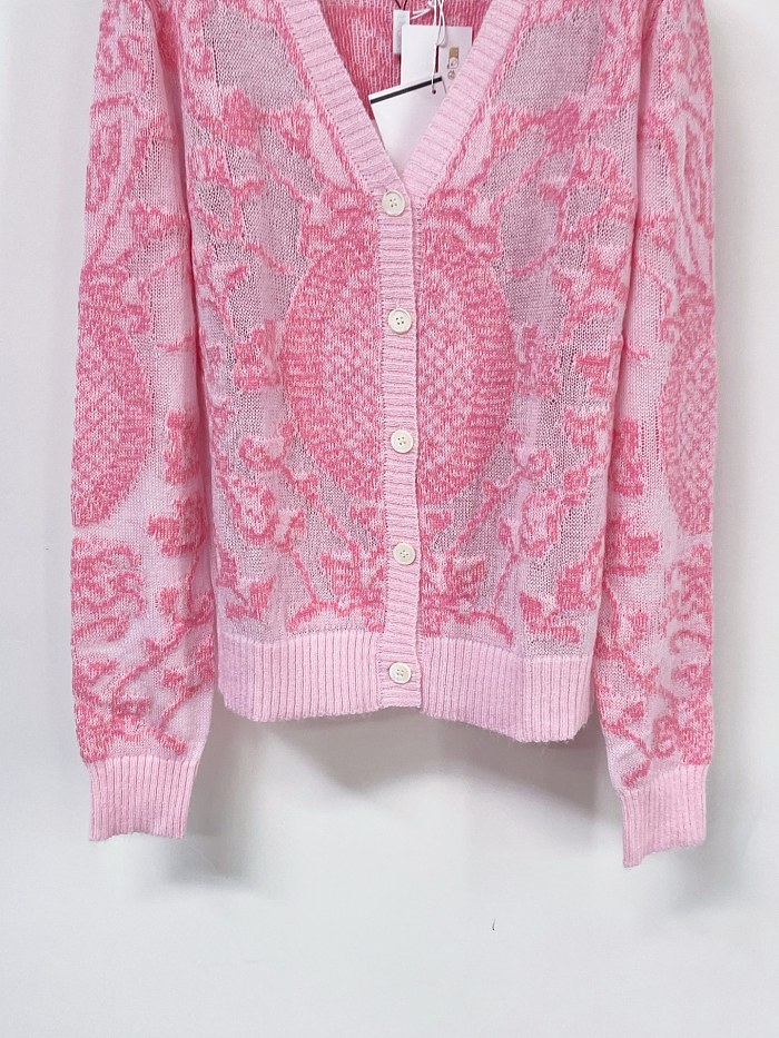 Colorblocked Letter Print Trimmed Slim Fit Knit Cardigan