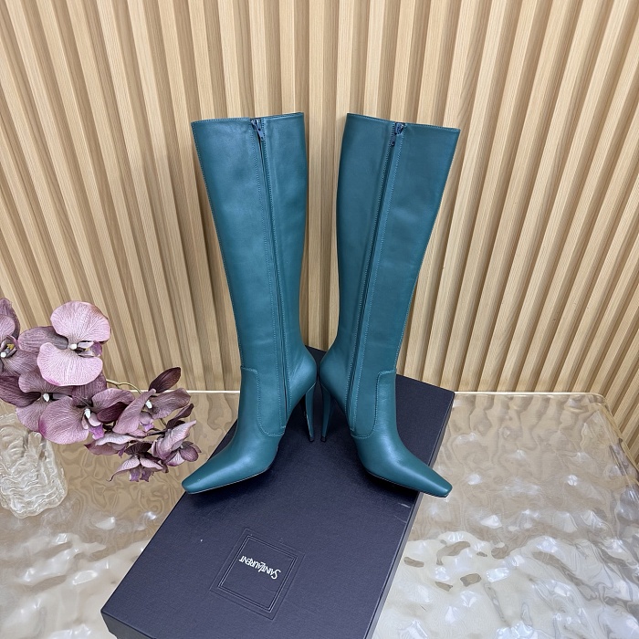 Pointed Toe Stiletto High Heel Knee High Boots