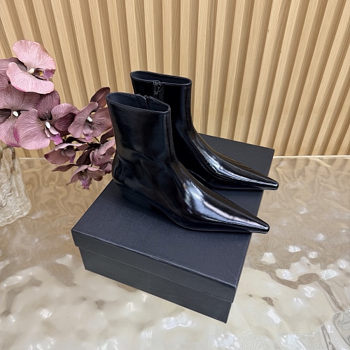 Pointed Toe Side Zip High Heel Ankle Boots