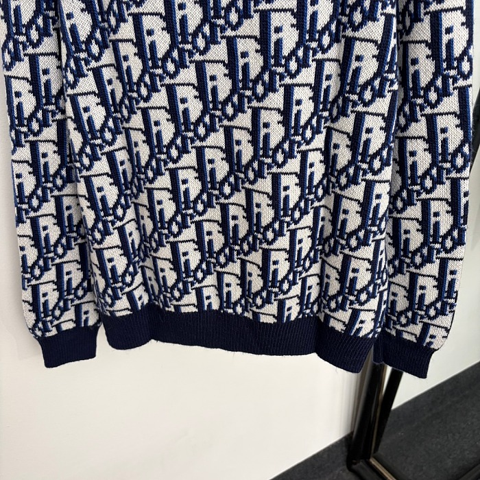 Rhinestone Bee Graphic Monogram Wool Knit Pullover Sweater