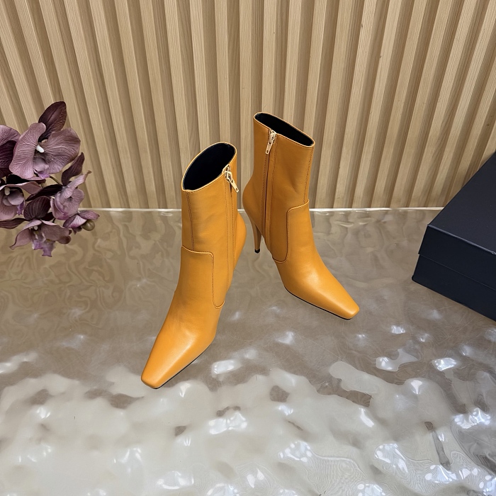 Pointed Toe Stiletto High Heel Ankle Boots