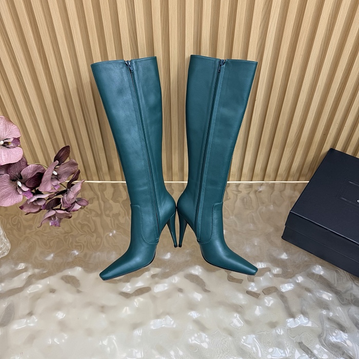 Pointed Toe Stiletto High Heel Knee High Boots
