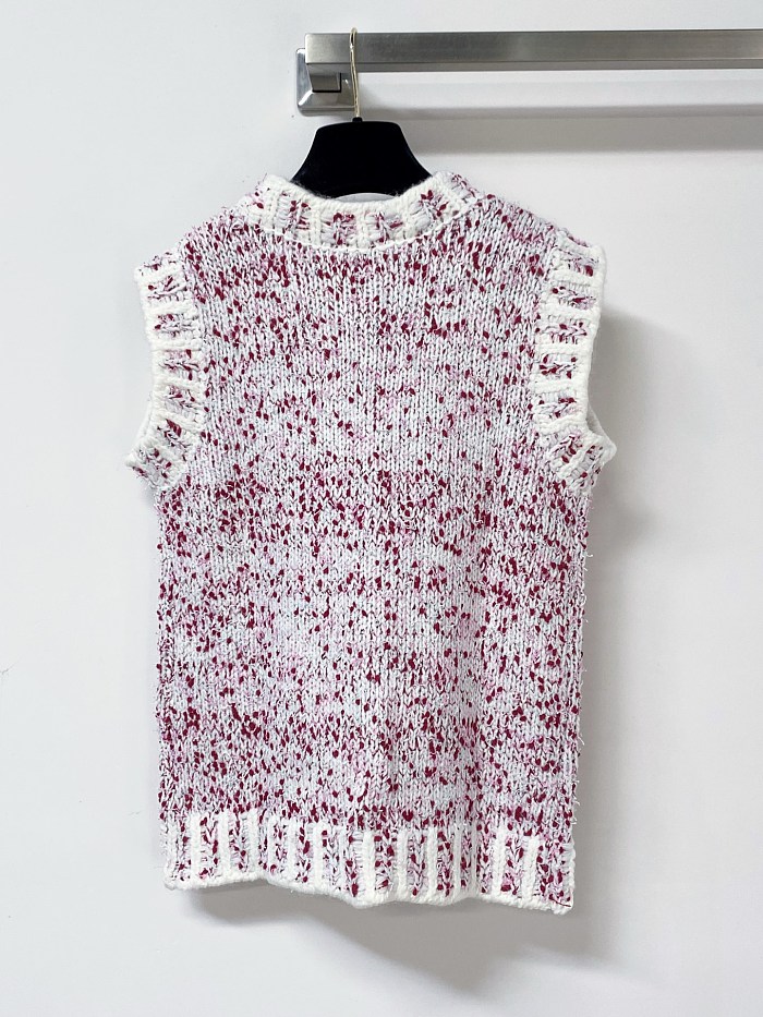 Breathable Knit Graphic Print Slim Fit Tank Top