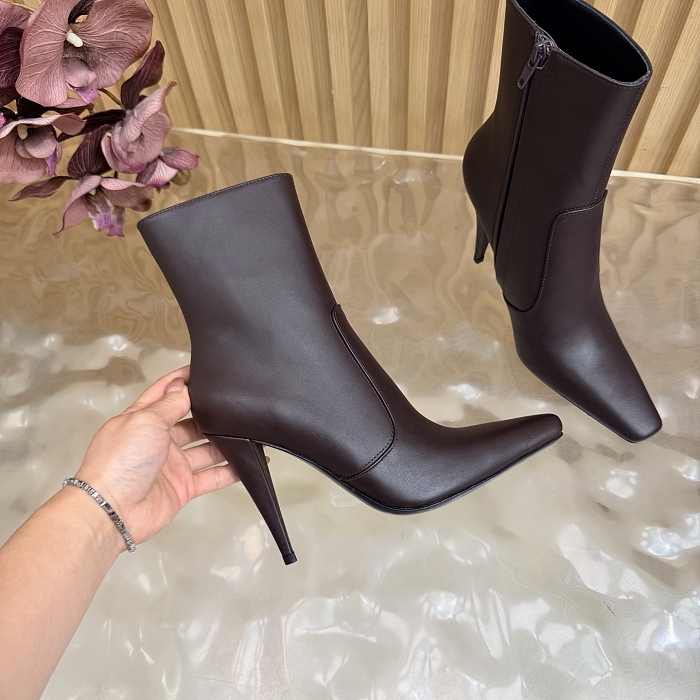 Pointed Toe Stiletto High Heel Ankle Boots
