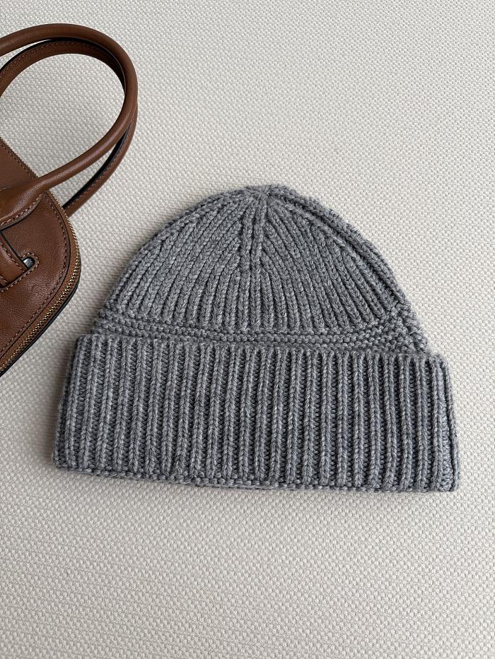 Cozy Ribbed Knit Cashmere Blend Foldover Beanie Hat