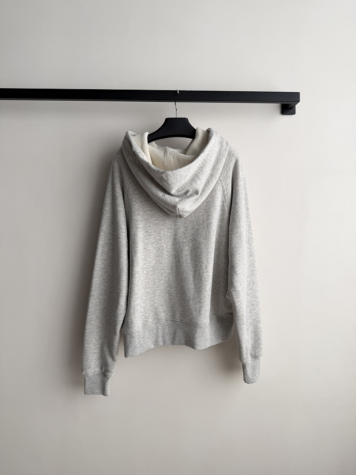 Vintage Oval Graphic Print Oversized Grey Cotton Sweatshirt