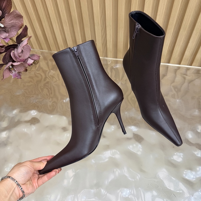 Pointed Toe Stiletto Heel Ankle Boots