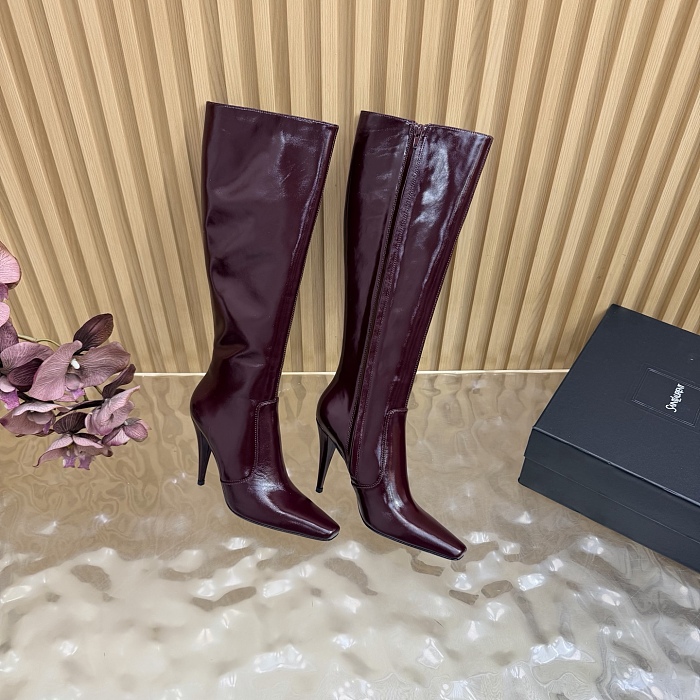 Pointed Toe Stiletto High Heel Knee High Boots