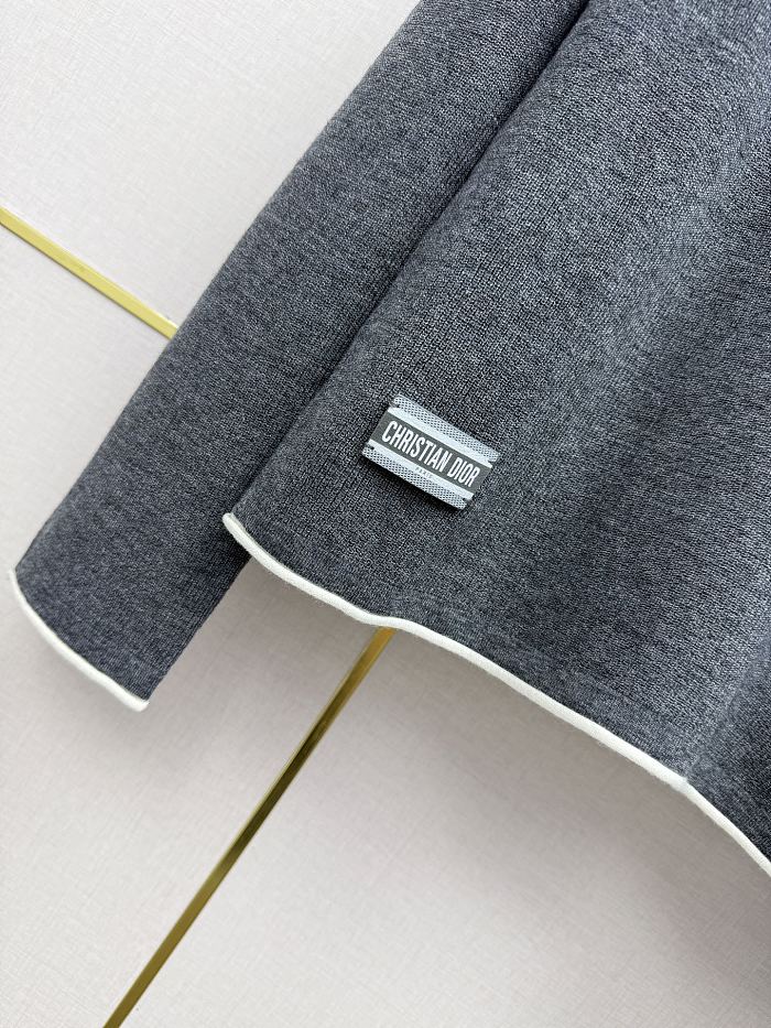 Color Block Crew Neck Sweater With Metal Icon Detail And Leather Patch