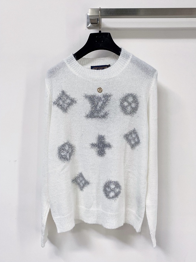 Chic Graphic Print Slim Fit Long Sleeve Knit Top