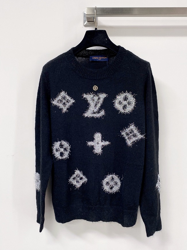Chic Graphic Print Slim Fit Long Sleeve Knit Top