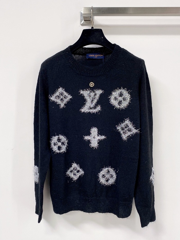 Chic Graphic Print Slim Fit Long Sleeve Knit Top