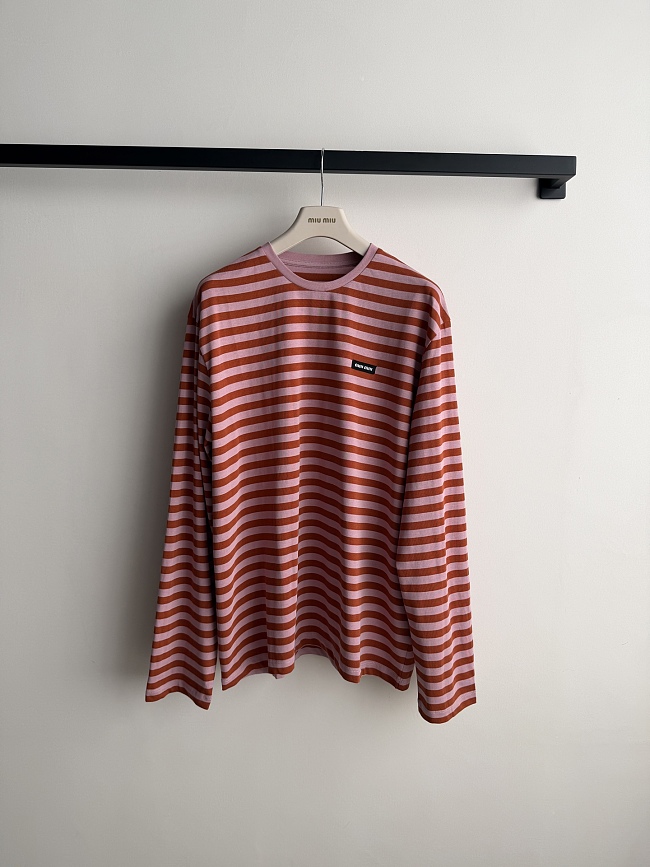 Cozy Striped Drop Shoulder Thickened Cotton Tee