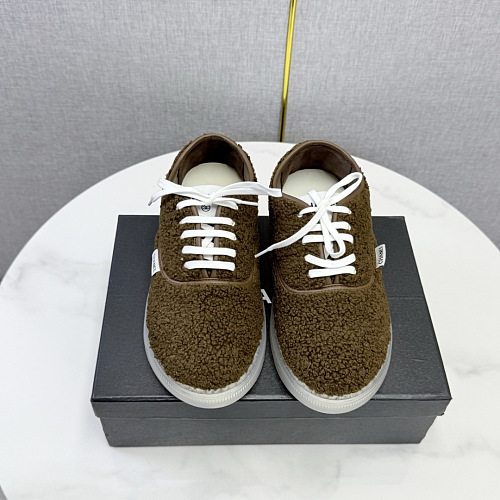 Fuzzy Sherpa Lace Up Casual Sneakers