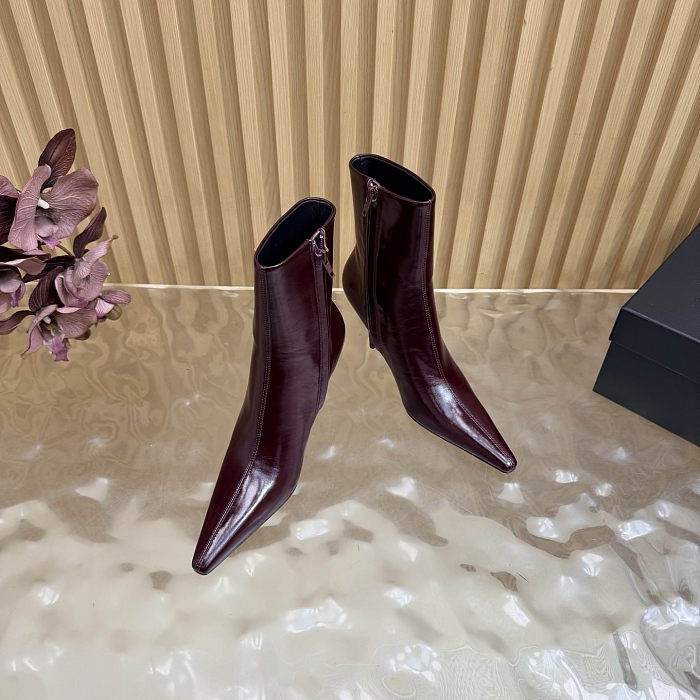 Pointed Toe Stiletto High Heel Ankle Boots