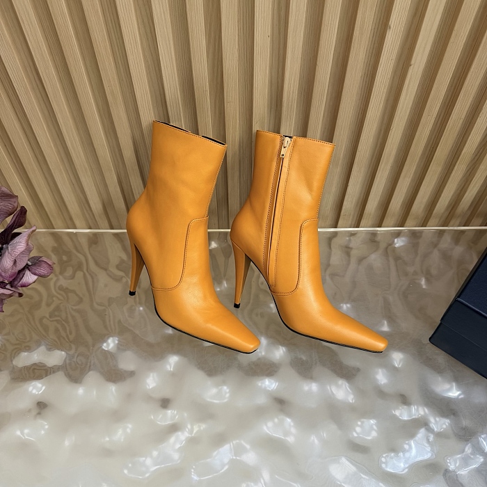 Pointed Toe Stiletto High Heel Ankle Boots