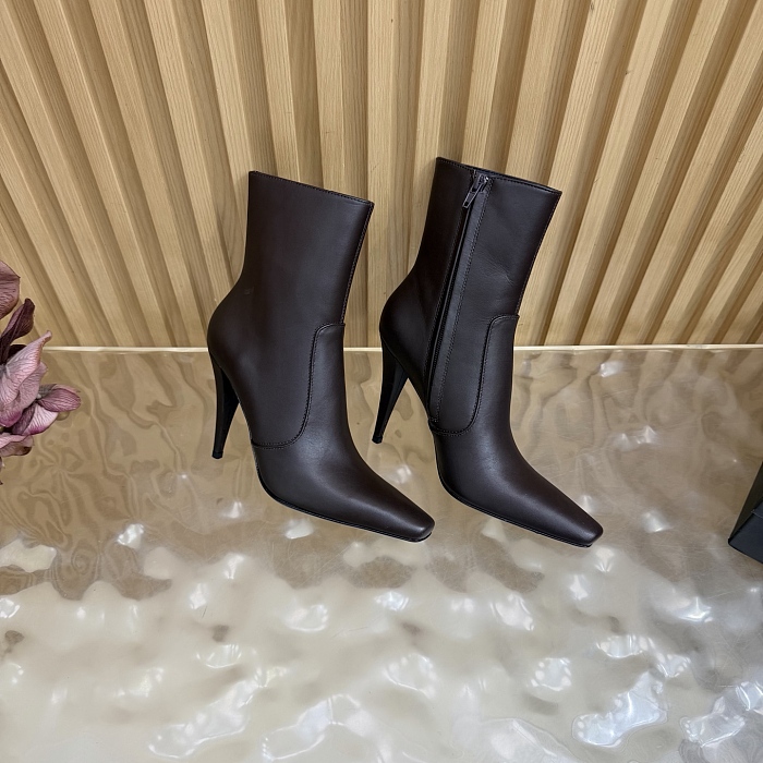 Pointed Toe Stiletto High Heel Ankle Boots