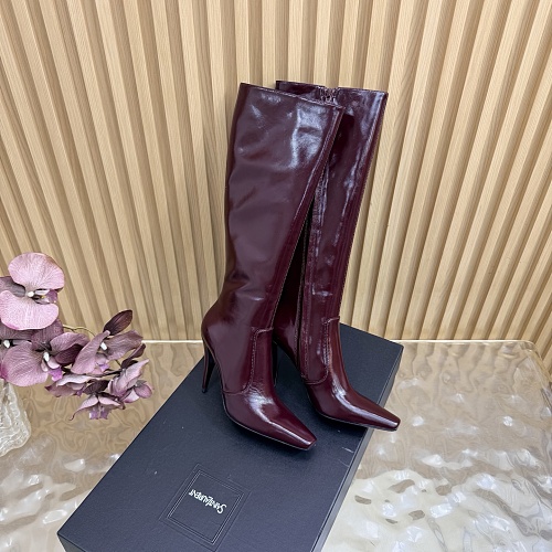 Pointed Toe Stiletto High Heel Knee High Boots