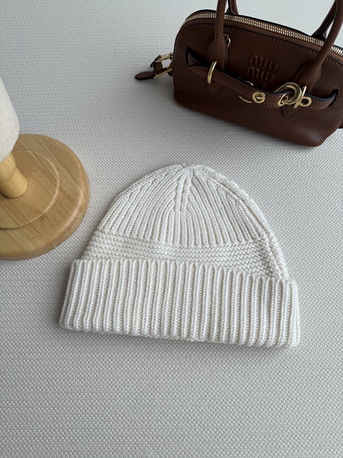Cozy Ribbed Cashmere Blend Foldover Beanie Hat