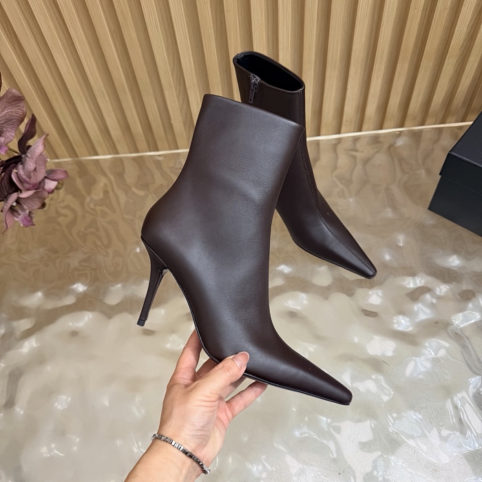 Pointed Toe Stiletto Heel Ankle Boots