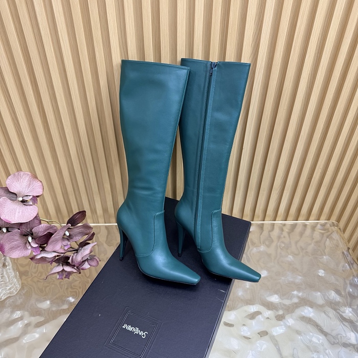 Pointed Toe Stiletto High Heel Knee High Boots