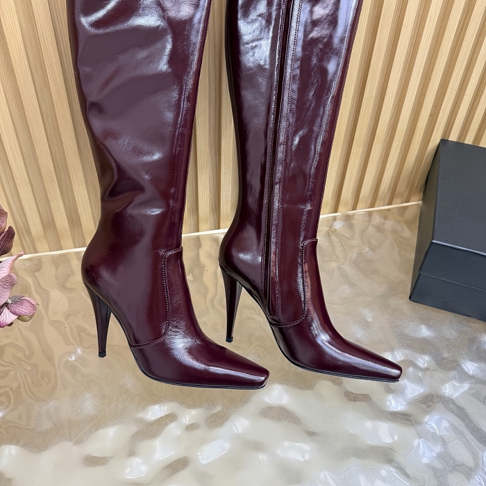 Pointed Toe Stiletto High Heel Knee High Boots