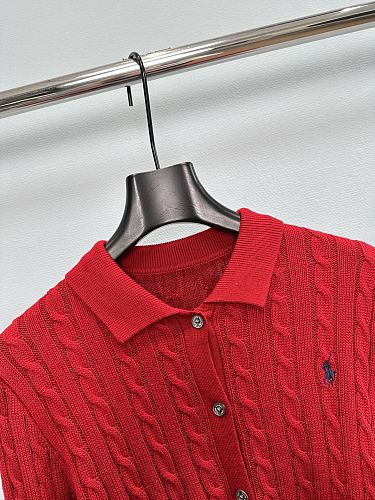 Preppy Cable Knit Cropped Button Up Cardigan