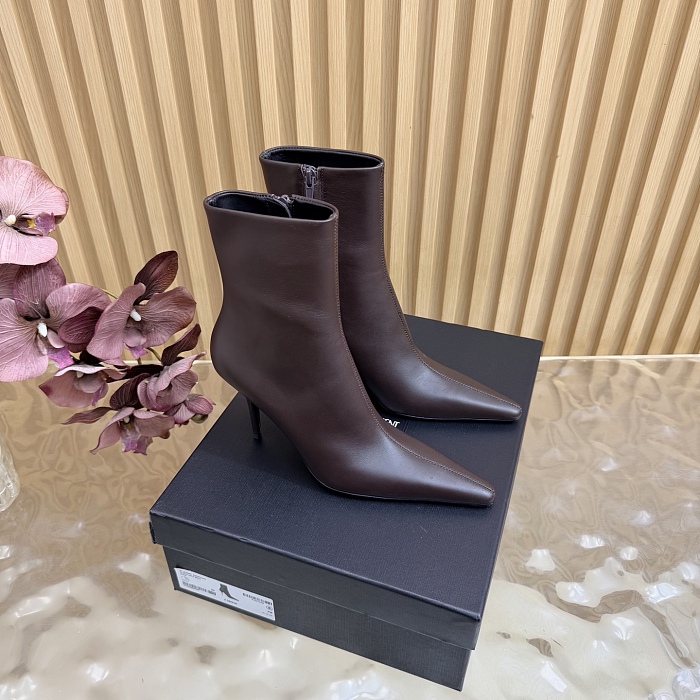 Pointed Toe Stiletto Heel Ankle Boots