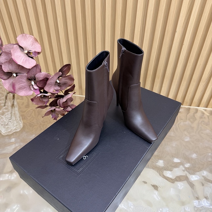 Pointed Toe Stiletto High Heel Ankle Boots