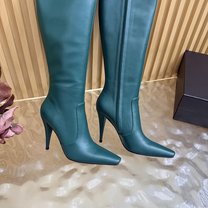Pointed Toe Stiletto High Heel Knee High Boots