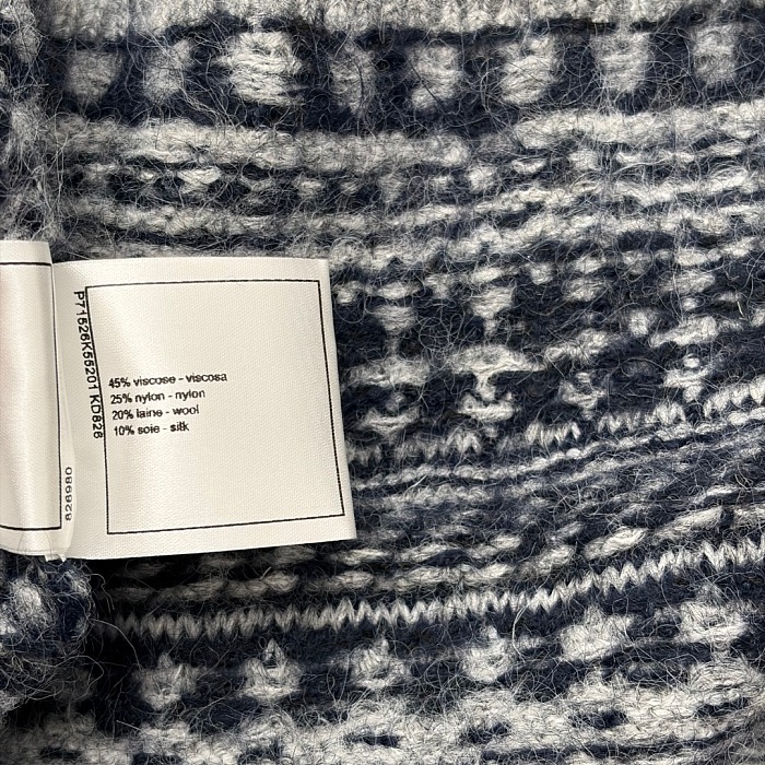 Cozy Icon Embroidered Zip Up Hooded Knit Cardigan