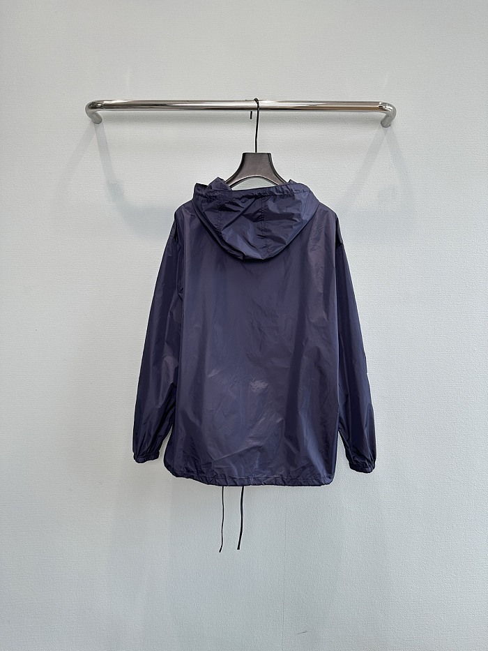 Minimalist Tailored Tech Fabric Long Trench Coat