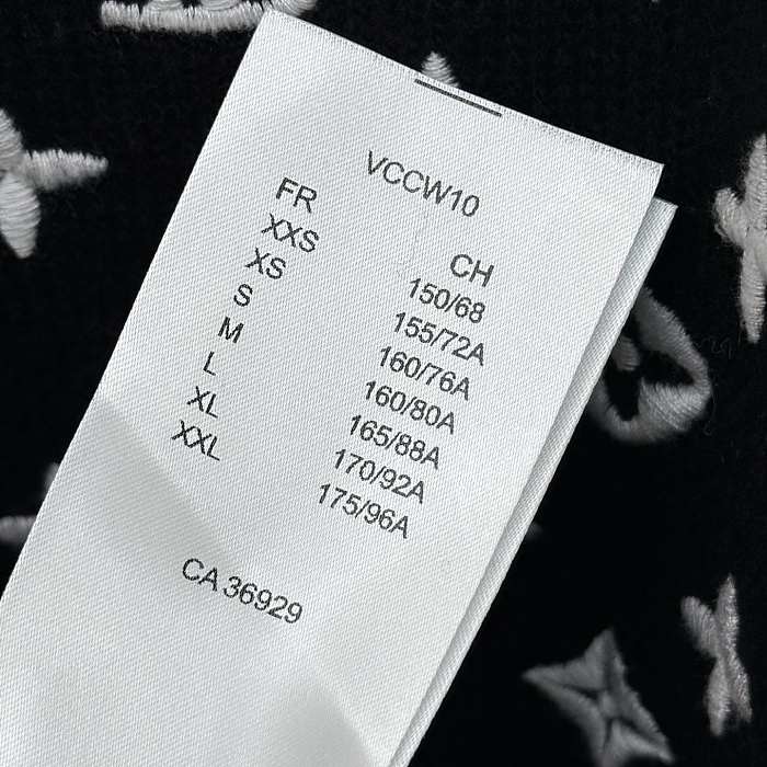 All-Over Embroidered Monogram Crew Neck Soft Knit Sweater