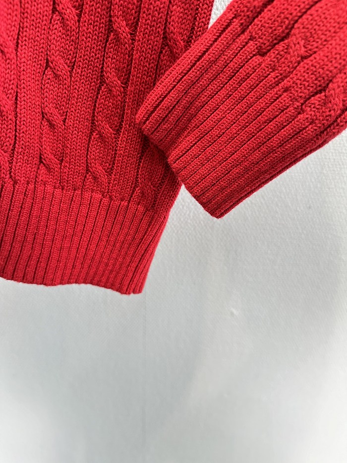 Preppy Cable Knit Cropped Button Up Cardigan