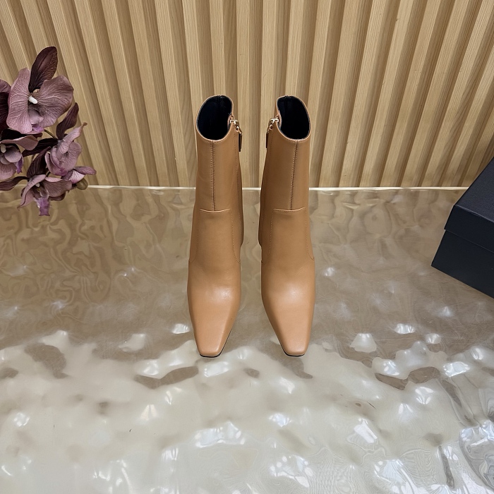 Pointed Toe High Heel Ankle Boots