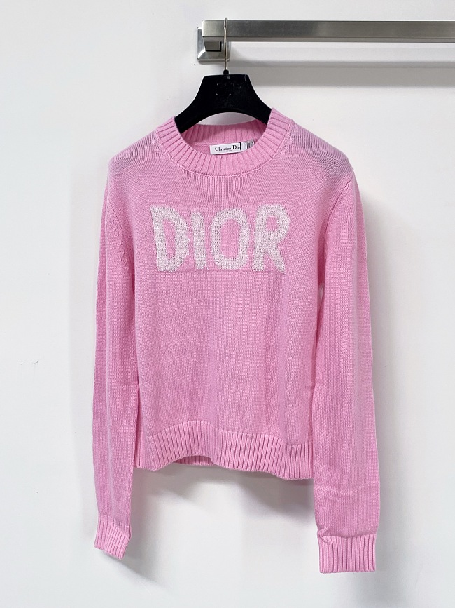 Tri Color Long Sleeve Letter Print Slim Fit Knit Top