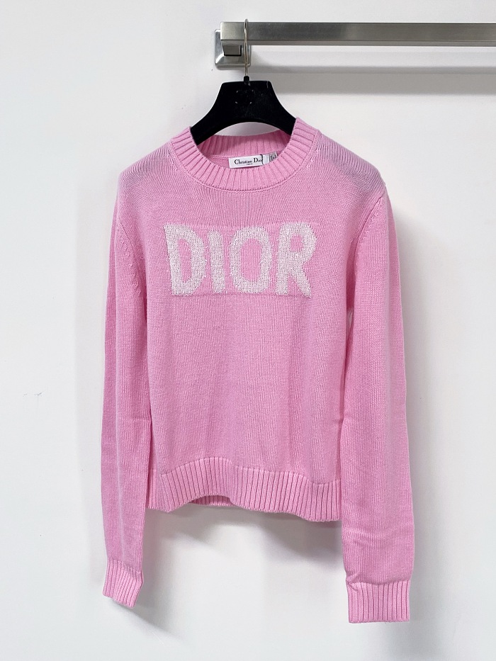 Tri Color Long Sleeve Letter Print Slim Fit Knit Top